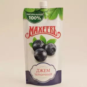 Махеевъ Джем 300гр. ЧЕРНИКА 1*16шт. дой-пак !!!