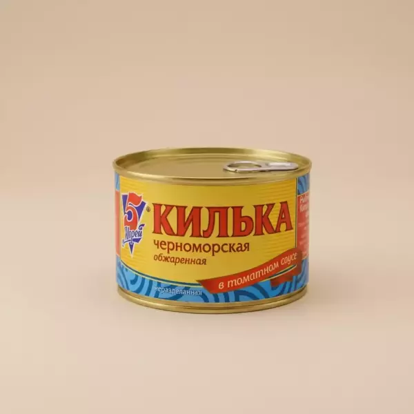 5 МОРЕЙ Килька черноморская нер. обжар. в т/с  240гр. 1*48шт. №5 М