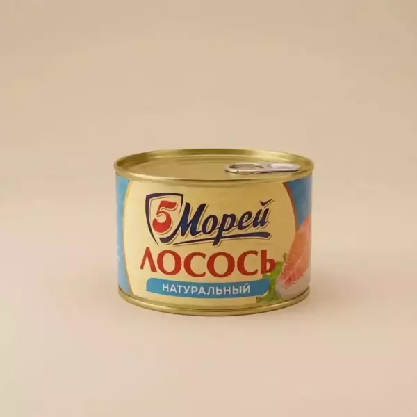 5 МОРЕЙ Лосось натуральный  240гр. 1*24шт. №5 КЛЮЧ   М