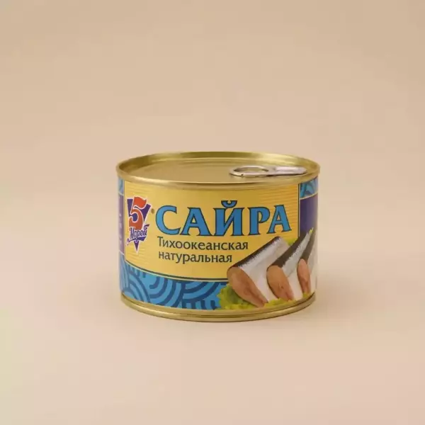 5 МОРЕЙ Сайра натуральная 250гр. 1*24шт. №6 М